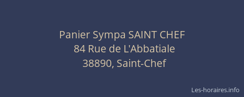 Panier Sympa SAINT CHEF