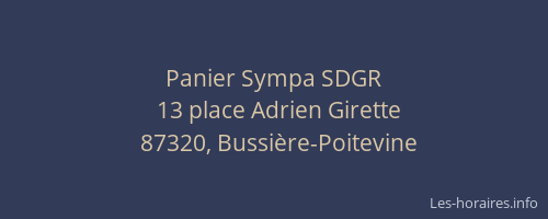 Panier Sympa SDGR