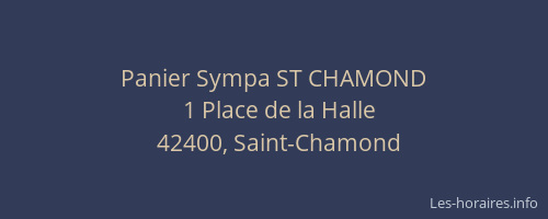 Panier Sympa ST CHAMOND