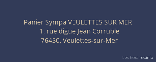 Panier Sympa VEULETTES SUR MER