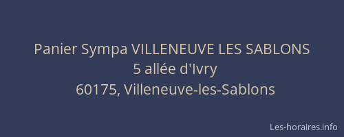 Panier Sympa VILLENEUVE LES SABLONS