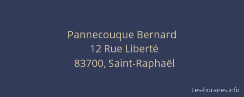 Pannecouque Bernard