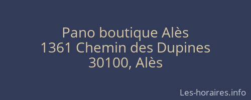 Pano boutique Alès