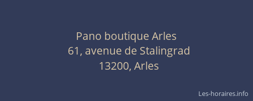 Pano boutique Arles