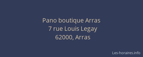 Pano boutique Arras