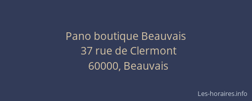 Pano boutique Beauvais