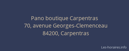 Pano boutique Carpentras