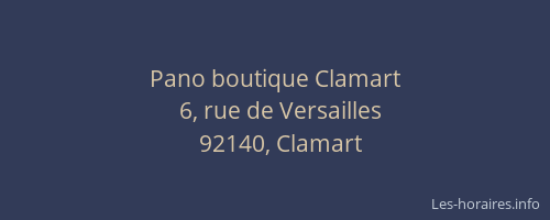 Pano boutique Clamart