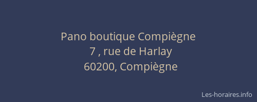 Pano boutique Compiègne
