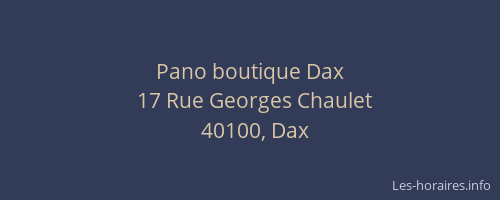 Pano boutique Dax