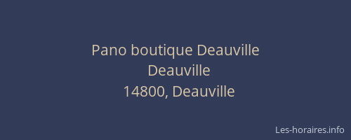 Pano boutique Deauville