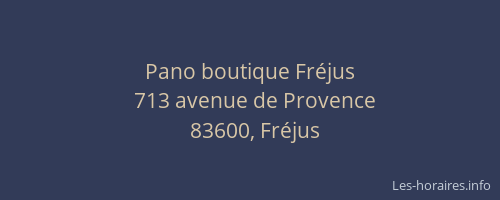 Pano boutique Fréjus
