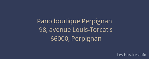 Pano boutique Perpignan
