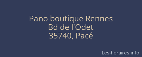 Pano boutique Rennes