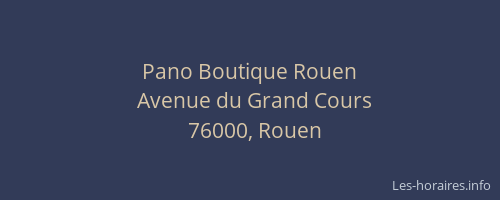 Pano Boutique Rouen