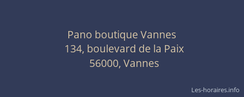 Pano boutique Vannes