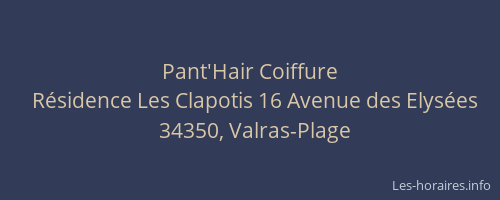 Pant'Hair Coiffure