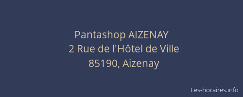Pantashop AIZENAY