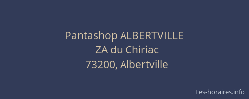 Pantashop ALBERTVILLE
