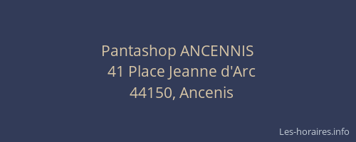 Pantashop ANCENNIS