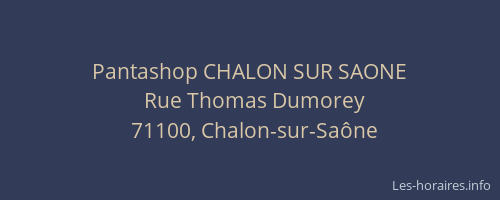 Pantashop CHALON SUR SAONE