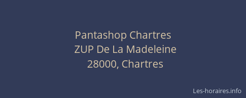 Pantashop Chartres