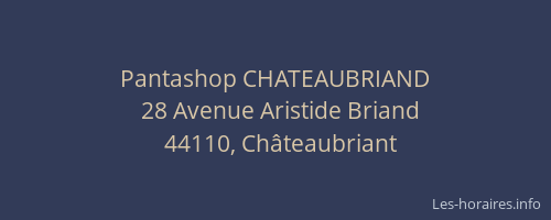 Pantashop CHATEAUBRIAND