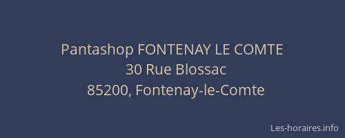 Pantashop FONTENAY LE COMTE