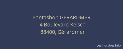 Pantashop GERARDMER
