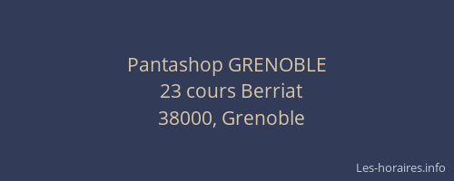 Pantashop GRENOBLE