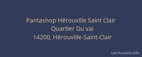 Pantashop H&eacute;rouville Saint Clair