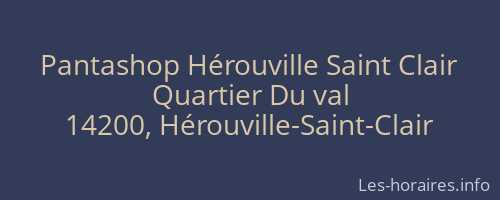 Pantashop Hérouville Saint Clair
