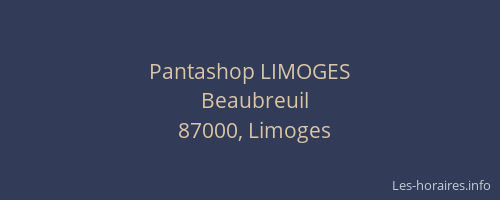 Pantashop LIMOGES