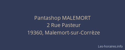 Pantashop MALEMORT