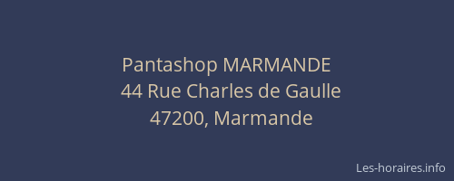 Pantashop MARMANDE