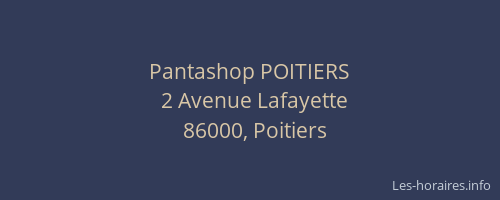 Pantashop POITIERS
