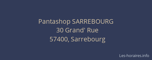 Pantashop SARREBOURG
