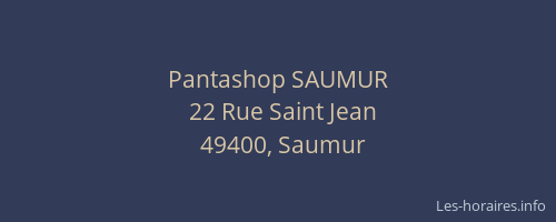 Pantashop SAUMUR