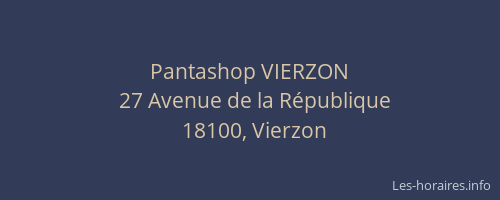 Pantashop VIERZON