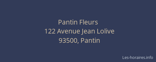 Pantin Fleurs