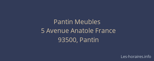 Pantin Meubles