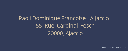 Paoli Dominique Francoise - A Jaccio