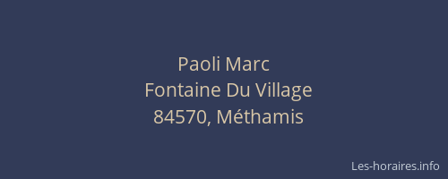 Paoli Marc
