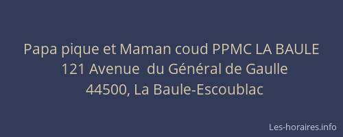 Papa pique et Maman coud PPMC LA BAULE