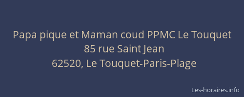 Papa pique et Maman coud PPMC Le Touquet