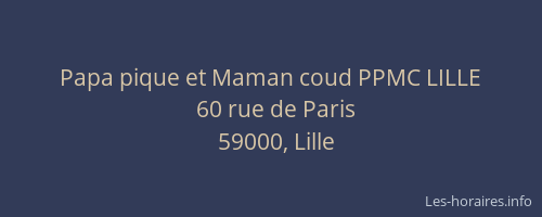 Papa pique et Maman coud PPMC LILLE