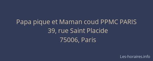 Papa pique et Maman coud PPMC PARIS