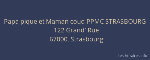 Papa pique et Maman coud PPMC STRASBOURG