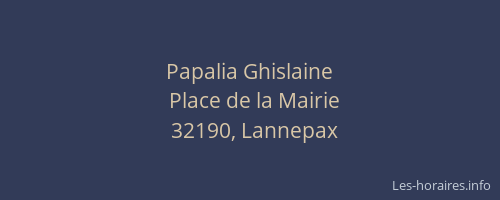 Papalia Ghislaine