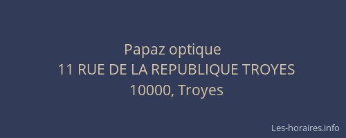 Papaz optique